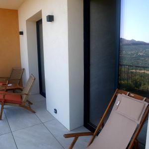 Chambre double avec jacuzzi de l'Hôtel Balagne