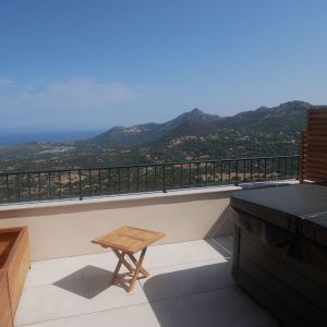 Chambre double avec jacuzzi de l'Hôtel Balagne